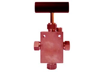 Copper Nickel 3 Way Needle Valve