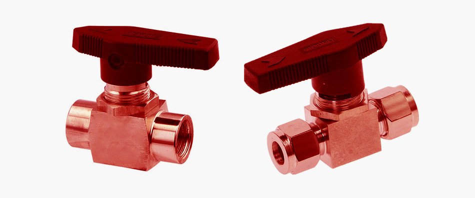 Copper Nickel 90/10 Instrumentation Ball Valves